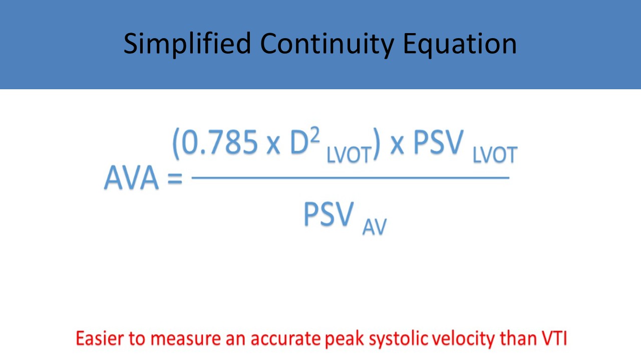 Simplified Continuity Equation